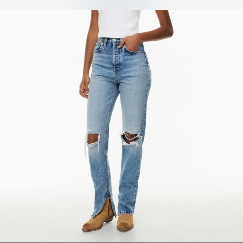 Re/Done Super High Drain Pipe Jean